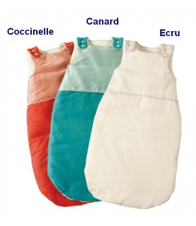Gigoteuse hiver flanelle et satin de coton