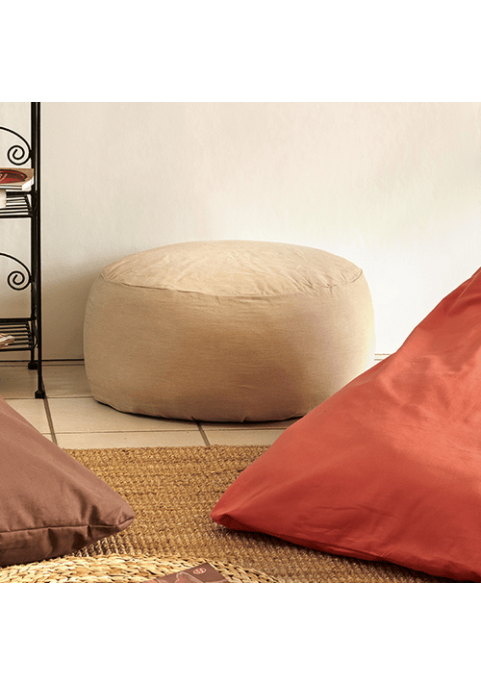FUTAINE, literie en coton bio - Pouf et fauteuil tout coton