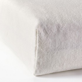Drap housse écru satin ou flanelle - Futaine