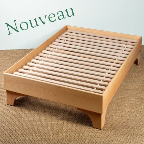 Lit en bois massif, véritable hêtre des pyrénées