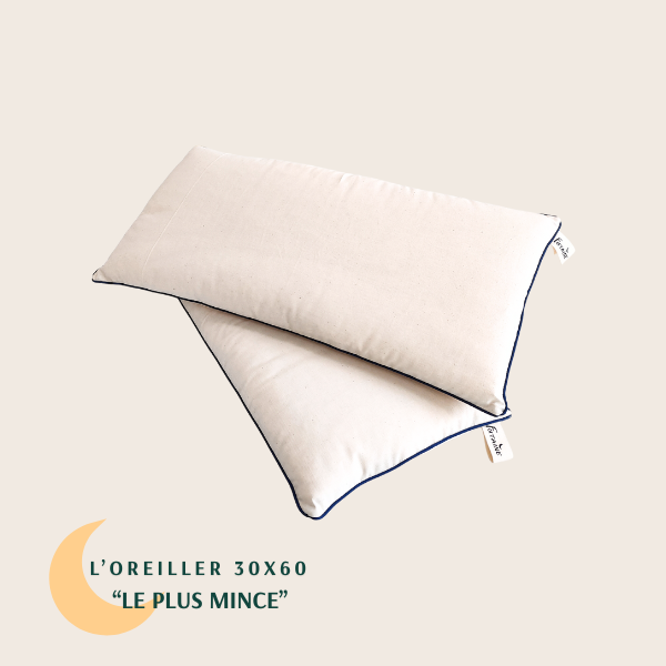 Oreillers 30x60 en coton bio
