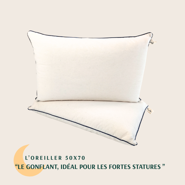 Oreillers 50x70 en coton bio