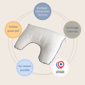 Oreiller malin Futaine - fabriqué en pur coton bio