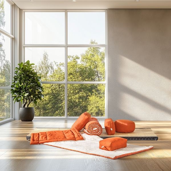 Tapis de yoga 100% coton bio - Futaine