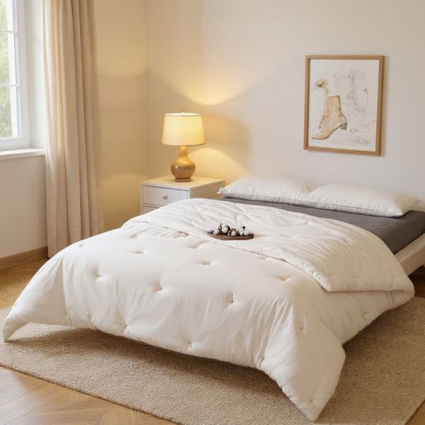 Couette 240x220 en coton biologique, couette vegan.