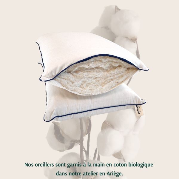 Oreillers 40x60 en coton bio