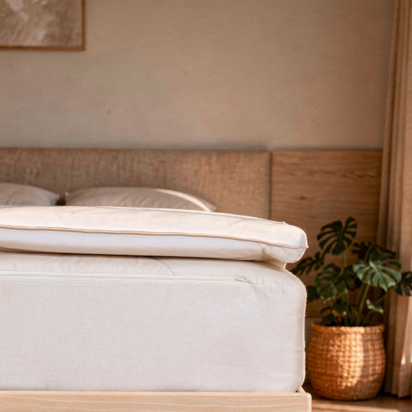 Sur-matelas Coton Bio et Latex naturel