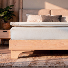 Sur-matelas 120x190 en coton bio - Futaine literie Fabrication Française