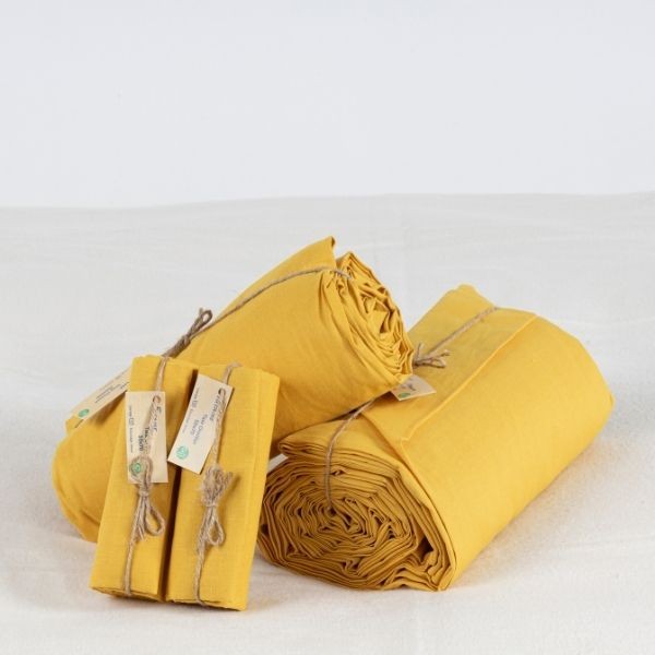 Parure de lit coton/chanvre