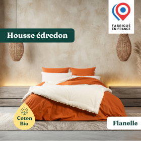 Housse édredon en flanelle de coton bio - FUTAINE