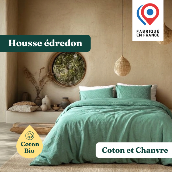 Housse d'édredon Coton/Chanvre