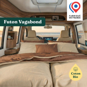 Futon Vagabond Coton Bio Matelas de voyage ou d’appoint Futon