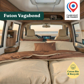 Futon Vagabond Coton Bio Matelas de voyage ou d’appoint Futon