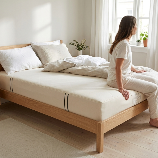 Matelas Coton bio/recyclé, Latex 90x190 | Made in France