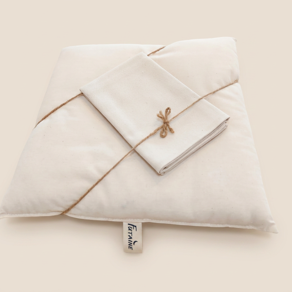 Lot coussin d'assise coton bio | Auto et chaise  Futaine