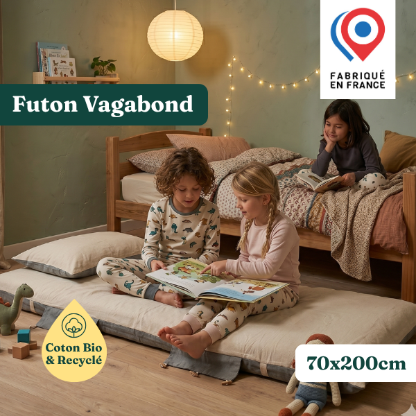 Futon vagabond coton bio - Matelas appoint Fabrication Française