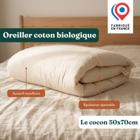 Oreiller Cocon coton bio | Le plus moelleux de la gamme - Futaine