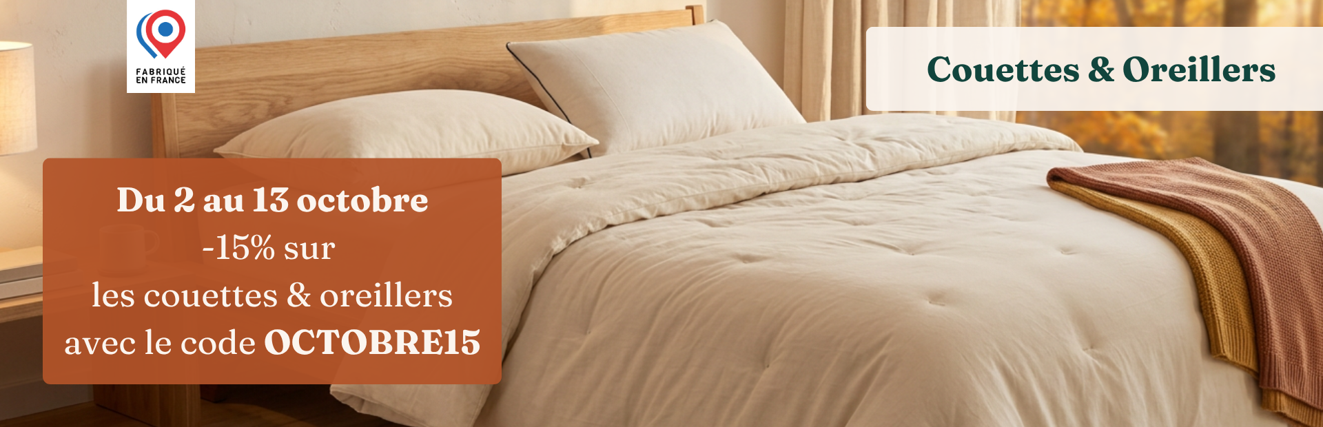 Promo couette et édredon
