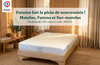 Offre de lancement Matelas, futons et sur-matelas : -15%