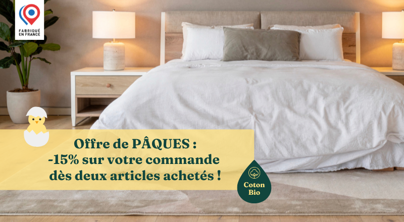 Offre Pâques : Réduction de -15% dès 2 articles achetés